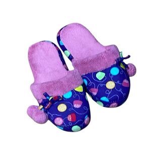 Y2K Victoria’s Secret purple gum, drop slippers, size Large